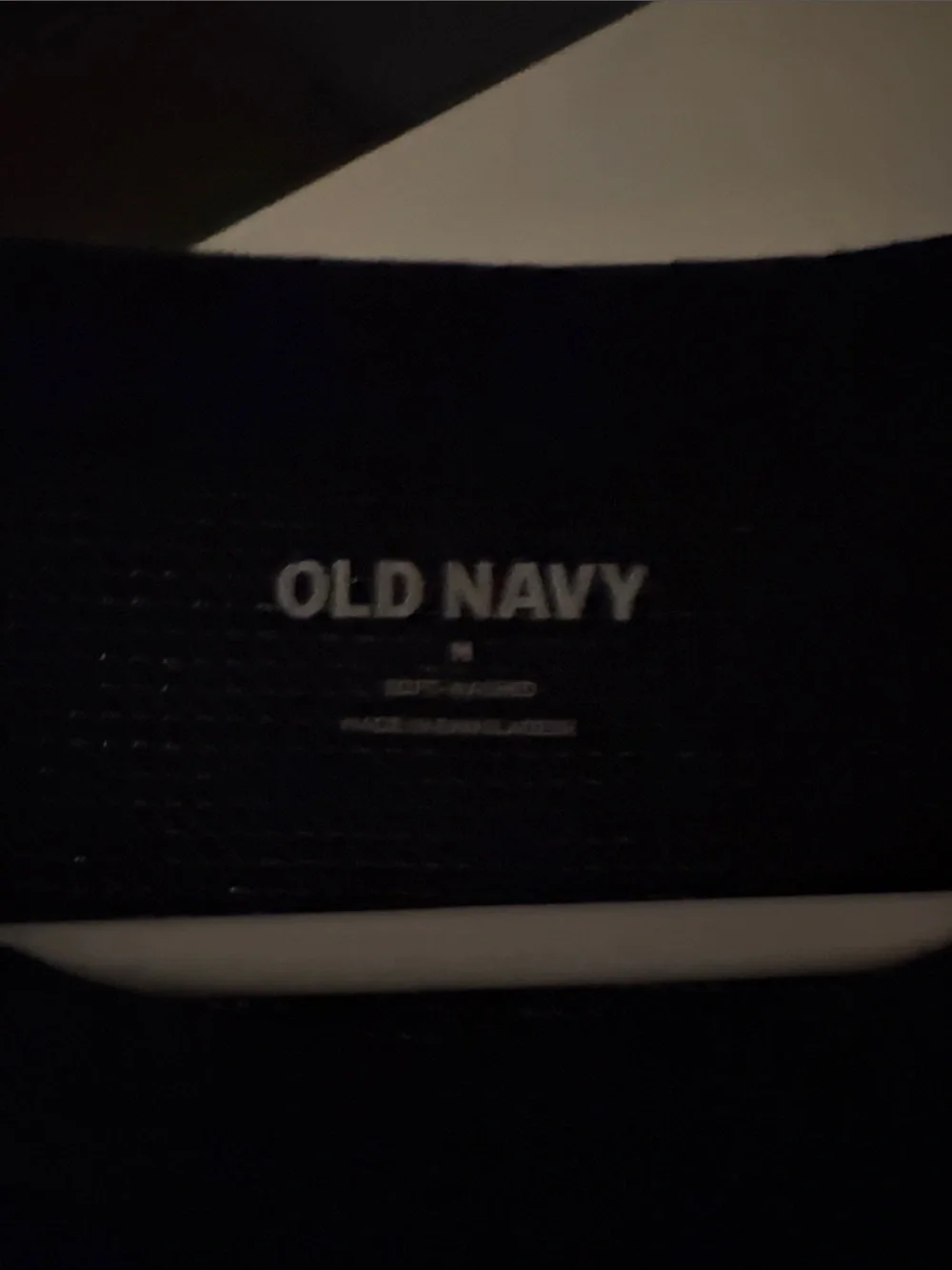 Old Navy Long-Sleeve Waffle Tee in Navy Blue